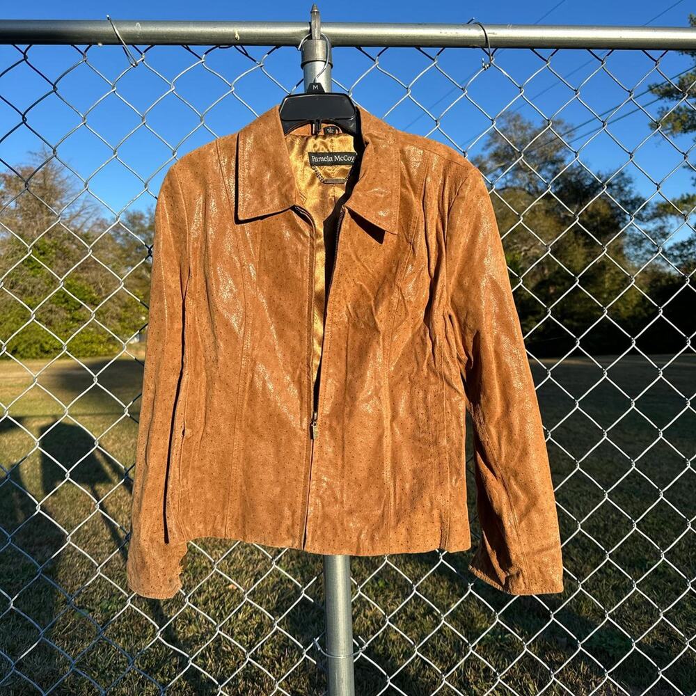 Vintage Genuine Leather Tan Jacket